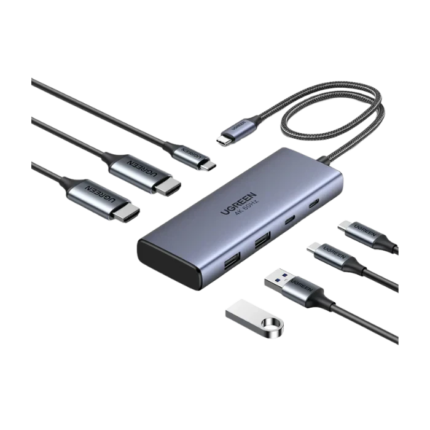 USB-C Dual HDMI Hub 4K 60Hz with USB 3.2, USB-C & PD