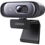 USB HD Webcam Silver 2K 30FPS for Streaming & Office