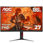 AOC C27G4H 27-Inch Curved Gaming Monitor 180Hz