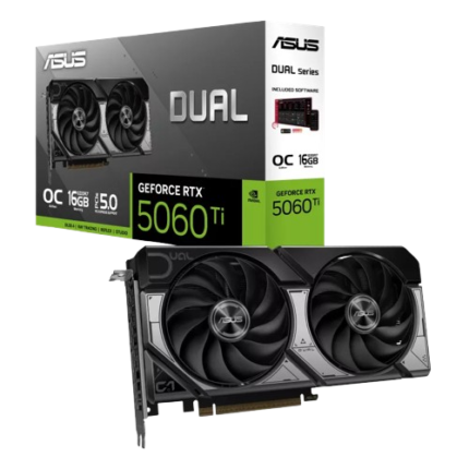 ASUS Dual GeForce RTX 5060 Ti 16GB GDDR6 Graphics Card