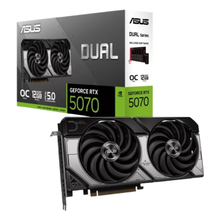 ASUS Dual GeForce RTX 5070 O12G 12GB GDDR6 Graphics Card