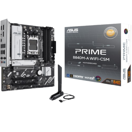 ASUS PRIME B840M-A CSM D5 WIFI AM5 DDR5 Micro-ATX Board