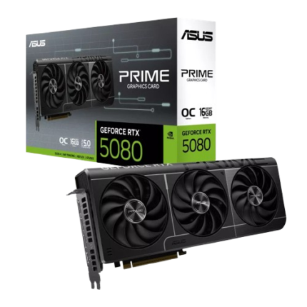 ASUS Prime GeForce RTX 5080 O16G 16GB GDDR6 Graphics Card
