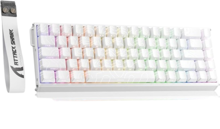 Attackshark X68 HE Max White Aluminium Keyboard