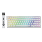 Attackshark X68 HE White Contour Gaming Keyboard