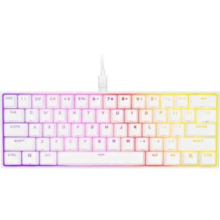 Corsair K65 RGB Mini 60% Mechanical Gaming Keyboard White Without Box And Type-C Cable