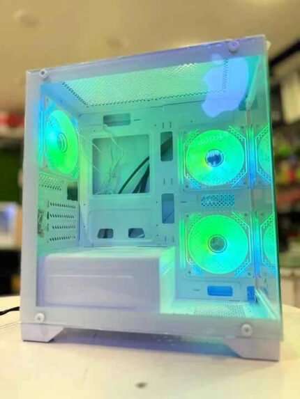 Frozer Aura M White Micro-ATX Gaming Case Tempered