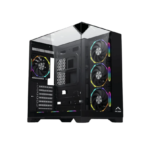 Frozer Syline ATX Black Gaming Case with Tempered Glass