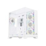 Frozer Syline ATX White Gaming Case with Tempered Glass