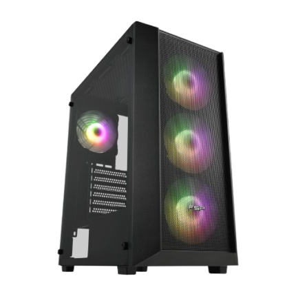 FSP CMT218 Gaming Chassis with 650W 80 Plus Bronze Power Supply and 4 ARGB Fans
