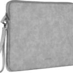 Laptop Sleeve Case Nubuck Leather & Velvet 14–14.9 Inch