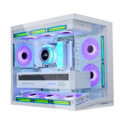 Lian Li O11D Mini V2 White ATX Gaming PC Case