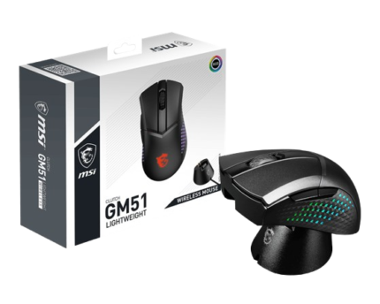 MSI CLUTCH GM51 LIGHTWEIGHT Wireless RGB Gaming Mouse