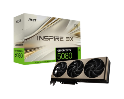 MSI GeForce RTX 5080 INSPIRE 3X 16G OC Graphics Card