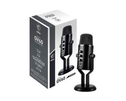 MSI IMMERSE GV60 Streaming Mic – Studio USB Microphone