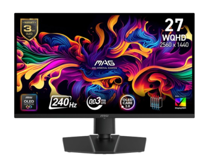 MSI MAG 273QP 27 Inch QD-OLED Gaming Monitor 240Hz