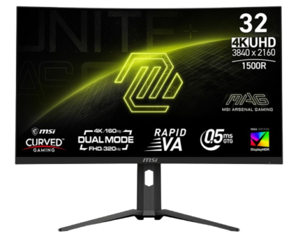 MSI MAG 321CUPDF 32 Inch 4K Curved Gaming Monitor 160Hz