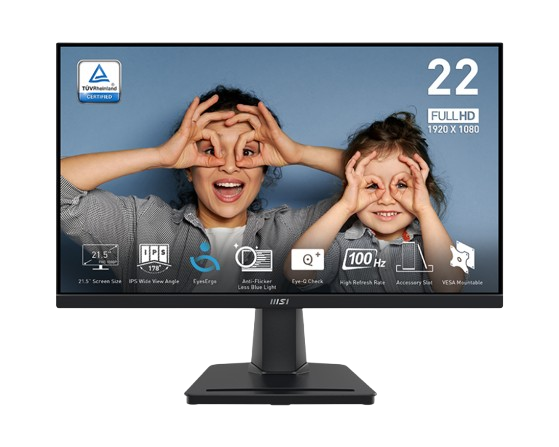 msi-pro-mp225-21-5-inch-ips-monitor-100hz-1ms.png MSI PRO MP225 21.5 Inch IPS Monitor 100Hz 1ms Display - Image 1