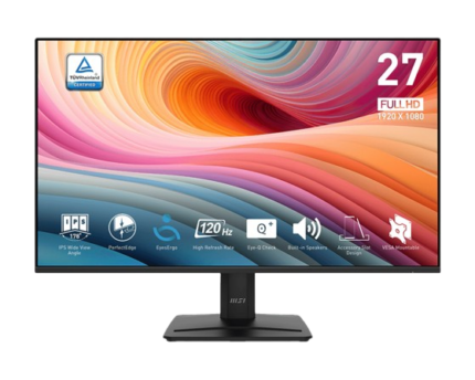 MSI PRO MP275 E2 27 Inch IPS Monitor 120Hz Full HD Display