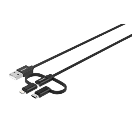 Philips 3-in-1 USB Cable Lightning Type-C Micro USB
