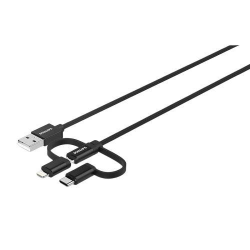 philips-3-in-1-usb-cable-lightning-type-c-micro-usb.png Philips 3-in-1 USB Cable Lightning Type-C Micro USB - Image 1