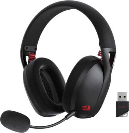 Redragon H848 Bluetooth Wireless Gaming Headphone, Memory Foam & Built-in Mic