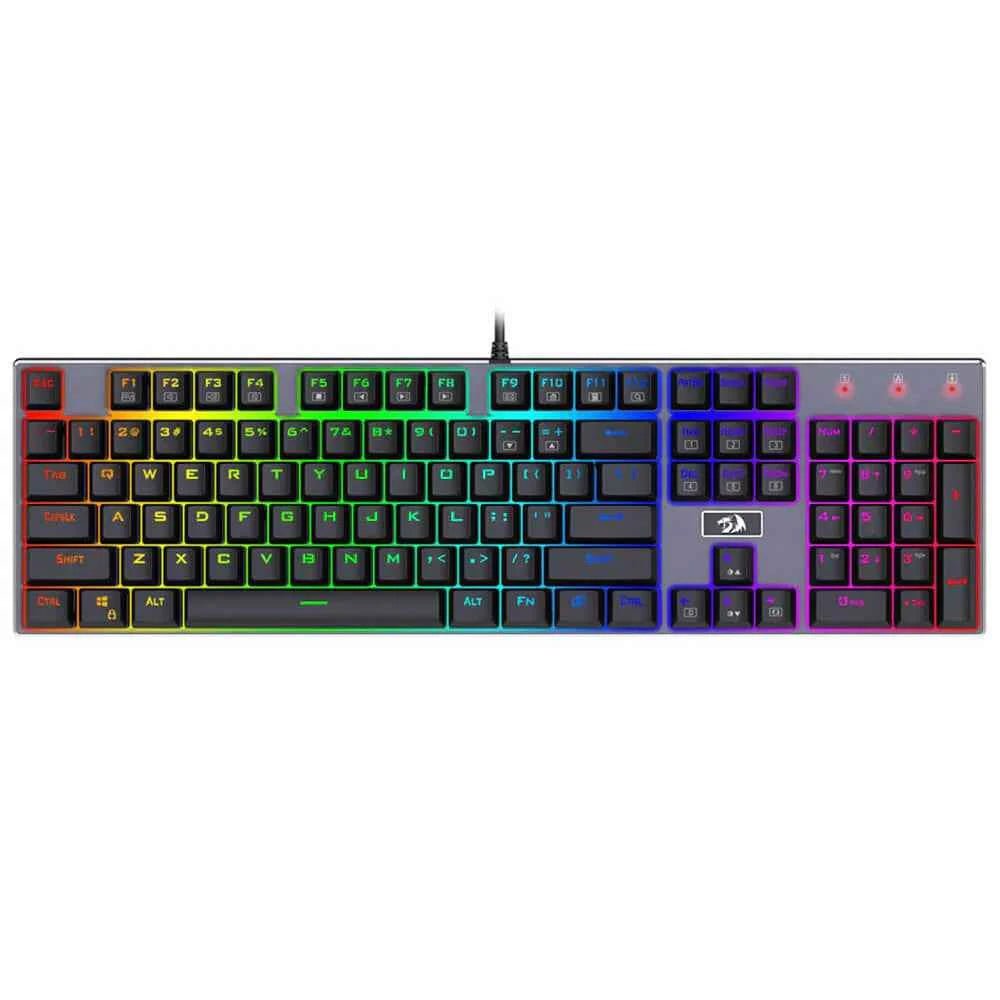 redragon-k556-devarajas-rgb-mechanical-keyboard.jpg Redragon K556 Devarajas RGB Mechanical Keyboard Brown Switches - Image 1