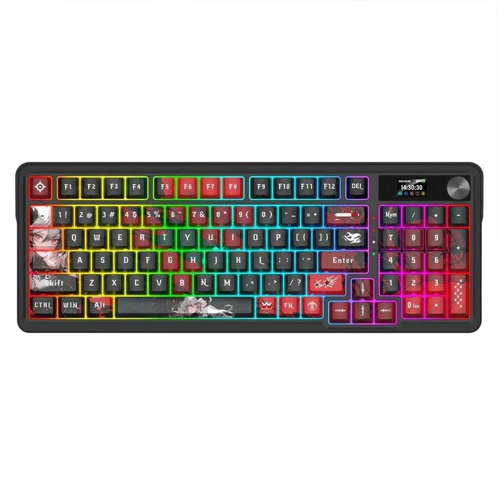 redragon-k719-pro-wireless-gasket-anime-screen-keyboard.jpg Redragon K719 Pro Wireless Gasket RGB Anime Screen Keyboard - Image 1