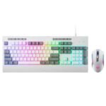 Redragon S151 RGB K525 Keyboard & M616 Mouse White Combo