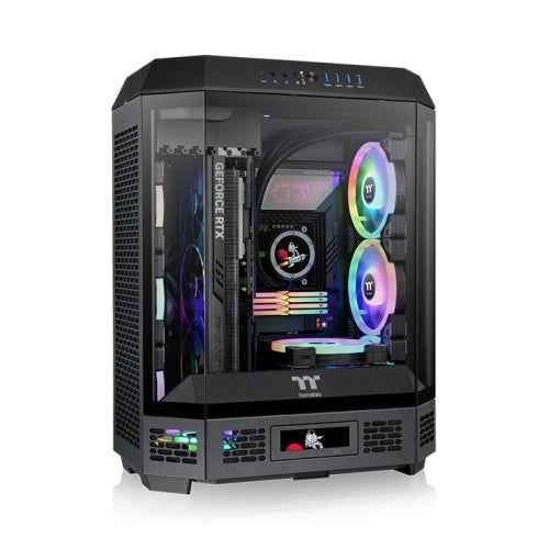 thermaltake-the-tower-600-black-vertical-pc-case.jpg Thermaltake The Tower 600 Black Vertical PC Case - Image 1