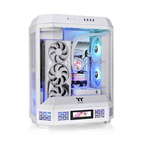 thermaltake-the-tower-600-snow-vertical-pc-case.jpg Thermaltake The Tower 600 Snow Vertical PC Case - Image 1