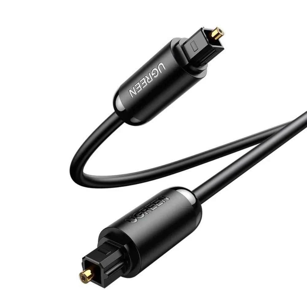 ugreen-15m-toslink-optical-digital-audio-cable-black.jpg UGREEN 1.5m Toslink Optical Digital Audio Cable Black - Image 1