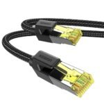 UGREEN Cat7 Braided Pure Copper Ethernet Cable 15m Black