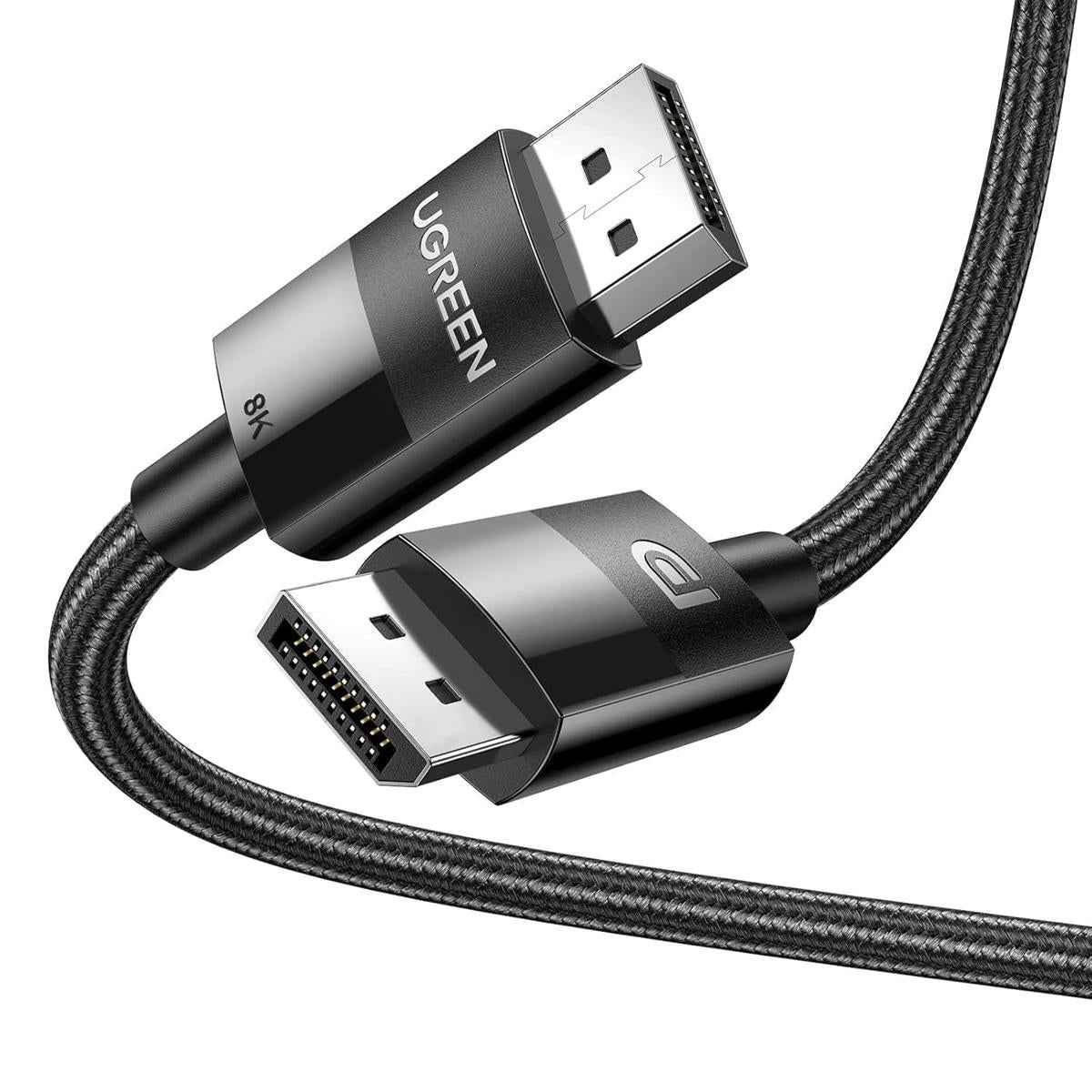 ugreen-displayport-braided-dp-cable-5m-male-to-male.jpg UGREEN DisplayPort Braided DP Cable 5m Male to Male - Image 1