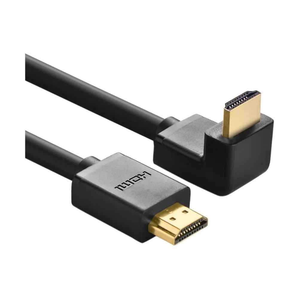 ugreen-hdmi-4k-90-degree-male-to-male-cable-2m-black.jpg UGREEN HDMI 4K 90 Degree Male to Male Cable 2m Black - Image 1