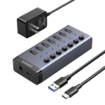 UGREEN USB-C to 7-Port USB 3.0 Hub with 12V Power EU