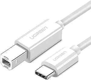 ugreen-usb-c-to-usb-20-printer-cable-15m-white.jpg UGREEN USB-C to USB 2.0 Printer Cable 1.5m White - Image 1