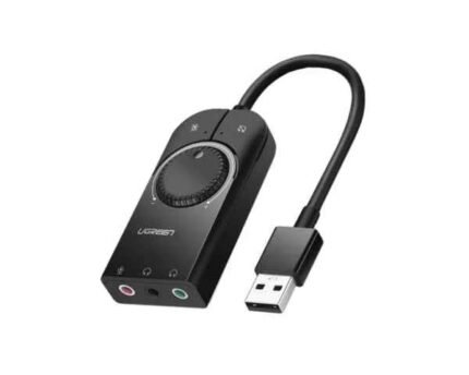 UGREEN USB External Stereo Sound Adapter 15cm Black