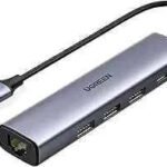 UGREEN USB-C Hub 3×USB3.0 Ports with 1000M RJ45 Adapter