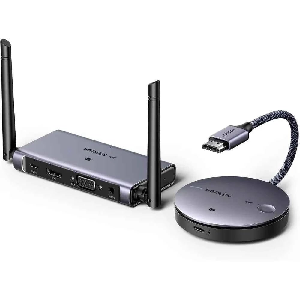 ugreen-wireless-hdmi-transmitter-and-receiver-set.jpg UGREEN Wireless HDMI Transmitter and Receiver Set - Image 1