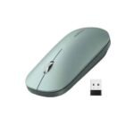 Ultra Slim Portable Wireless Mouse Green 90374