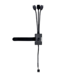 USB 2.0 3-Port Hub Black Compact Plug and Play