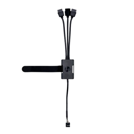 USB 2.0 3-Port Hub Black Compact Plug and Play