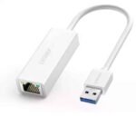 USB 3.0-A to Gigabit Ethernet Adapter White 10cm 20255
