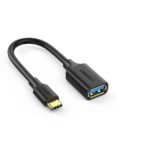 USB-C Male to USB 3.0 A Female OTG Cable Black