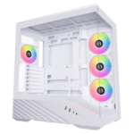 V100 White Gaming Case with 4 ARGB Fans & Hub