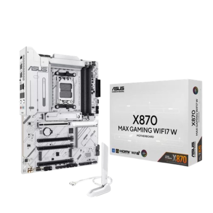 ASUS X870 MAX GAMING WIFI 7 White AM5 DDR5 ATX Board