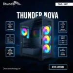 Thunder NOVA PC Case with 4xArgb infinity Fans Black