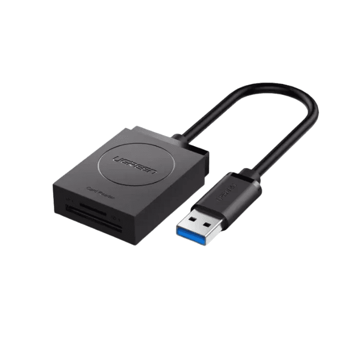 2-In-1 USB 3.0-A Card Reader 15cm Cable 20250 - Image 1