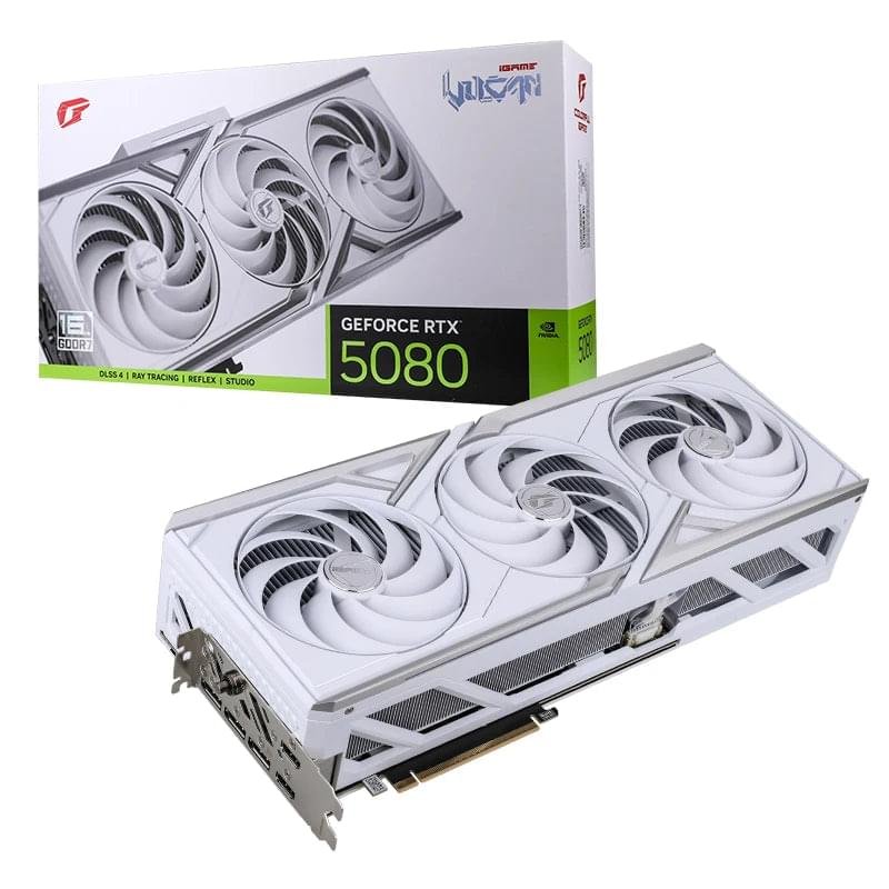 5080 Vulkan White LCD 4-Fan Ultimate Flagship Gaming GPU - Image 1